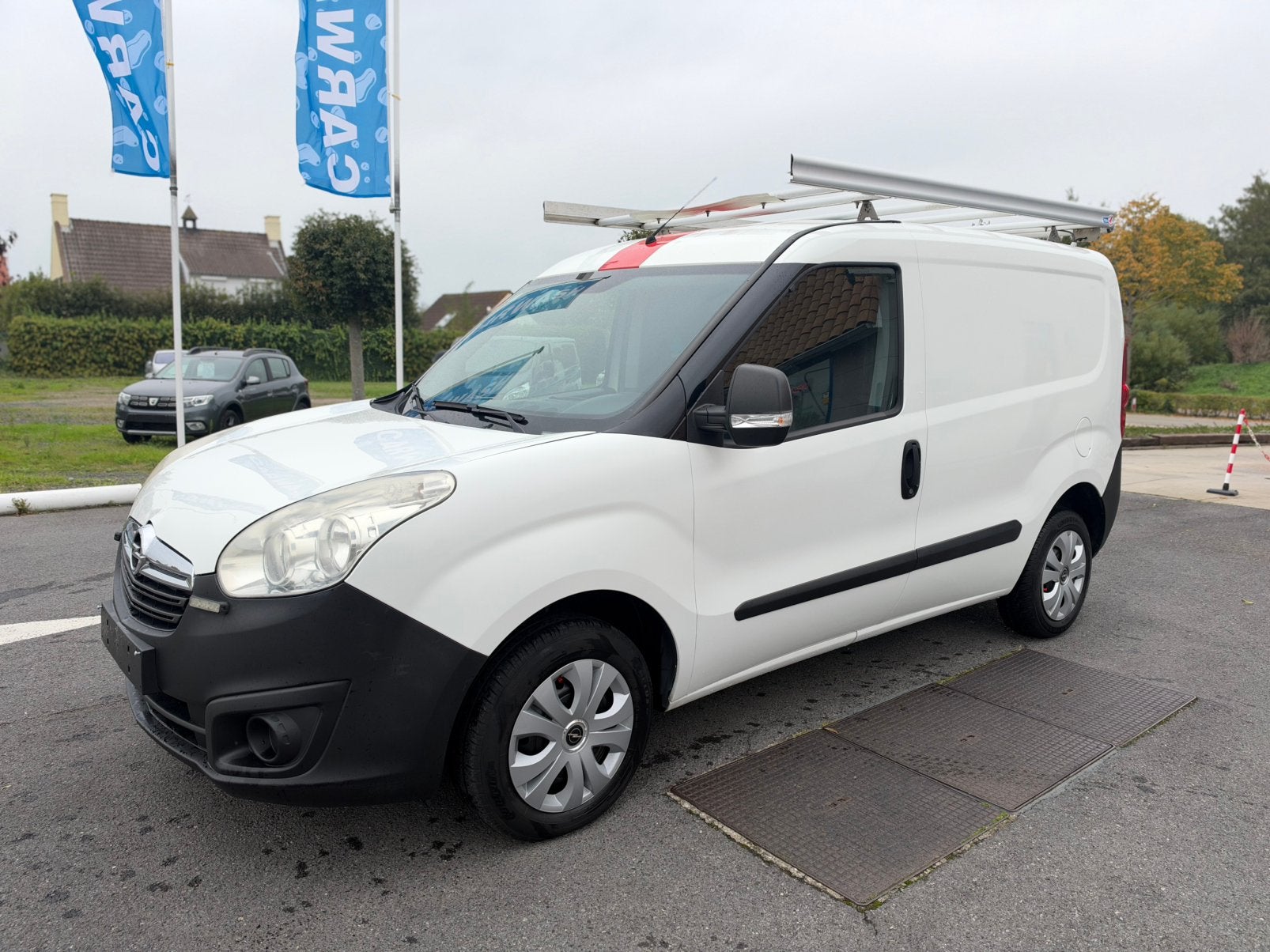 Opel Combo*L1/H1*1.3DCTI*Airco*Dakdrager*Trekhaak, Auto's, Voorwielaandrijving, Stof, Wit, Bedrijf