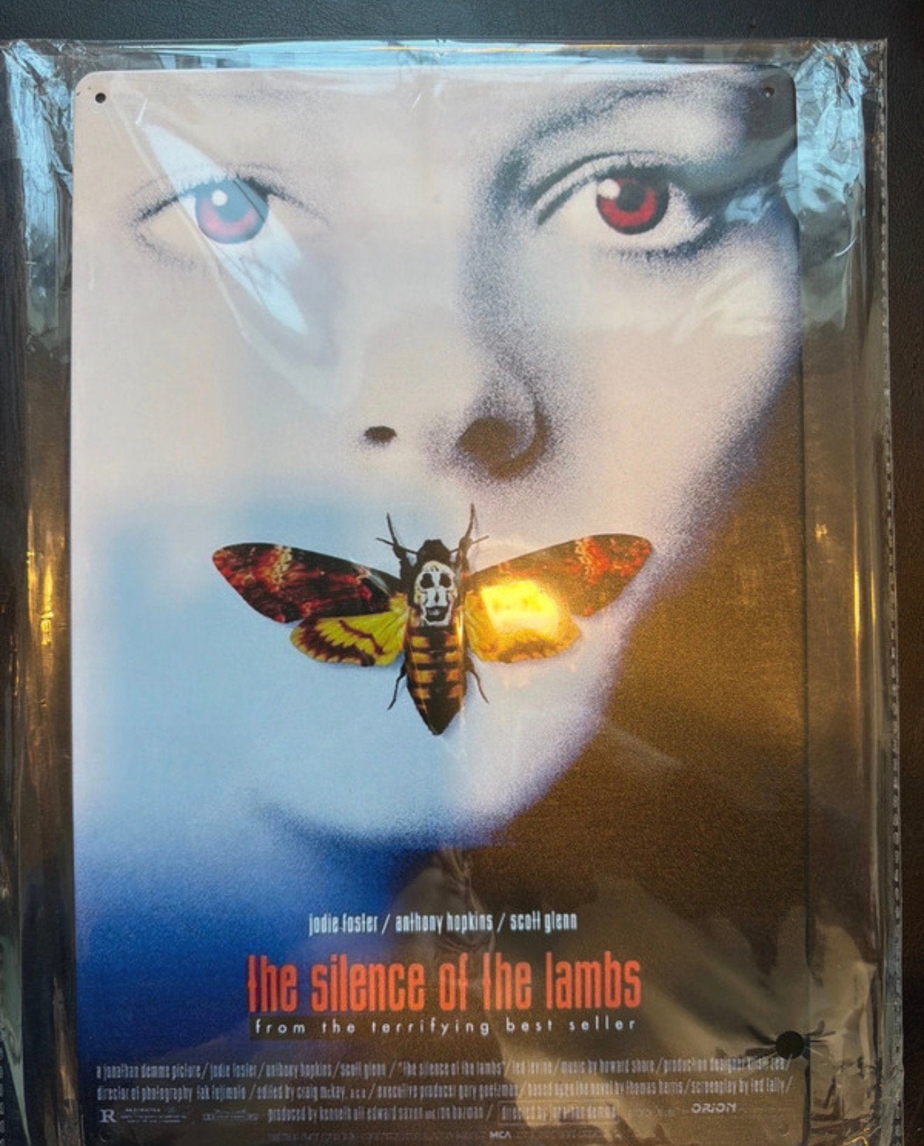 Panneau en métal Le Silence des agneaux - Mancave vintage, Enlèvement ou Envoi, Neuf, Panneau publicitaire