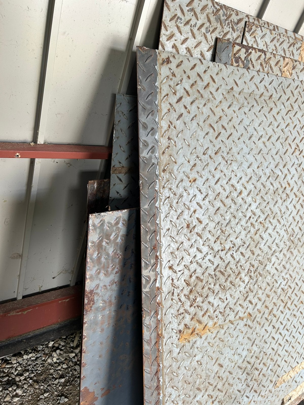 Geribde metalen platen, Doe-het-zelf en Bouw, Metalen, Ophalen, Zo goed als nieuw