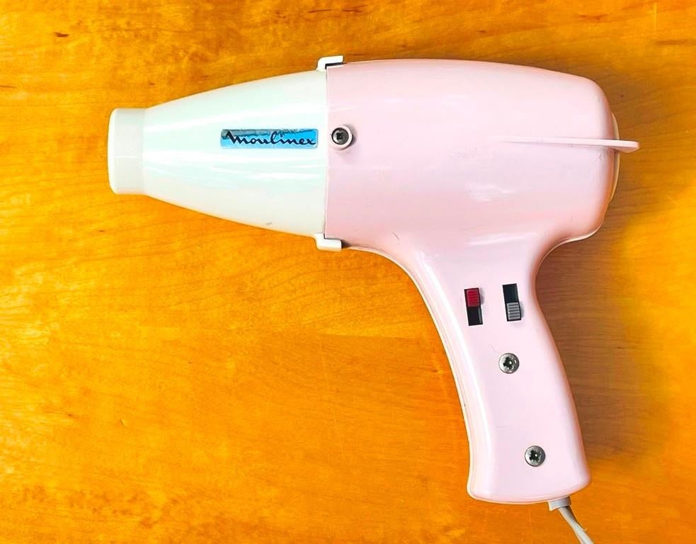 60s Vintage Moulinex haardroger, Ophalen of Verzenden, Gebruikt, Haardroger