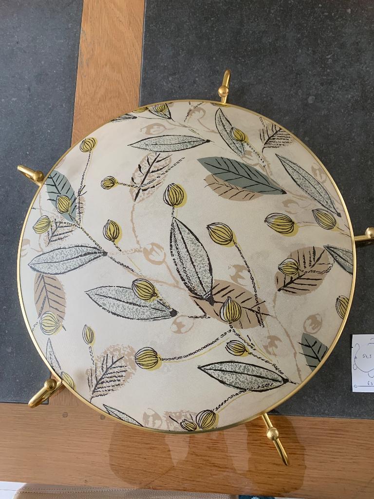 Plafonnier ancien/applique vintage années 50-70, Enlèvement, Utilisé, Tissus, Africain par ses fleurs imprimées