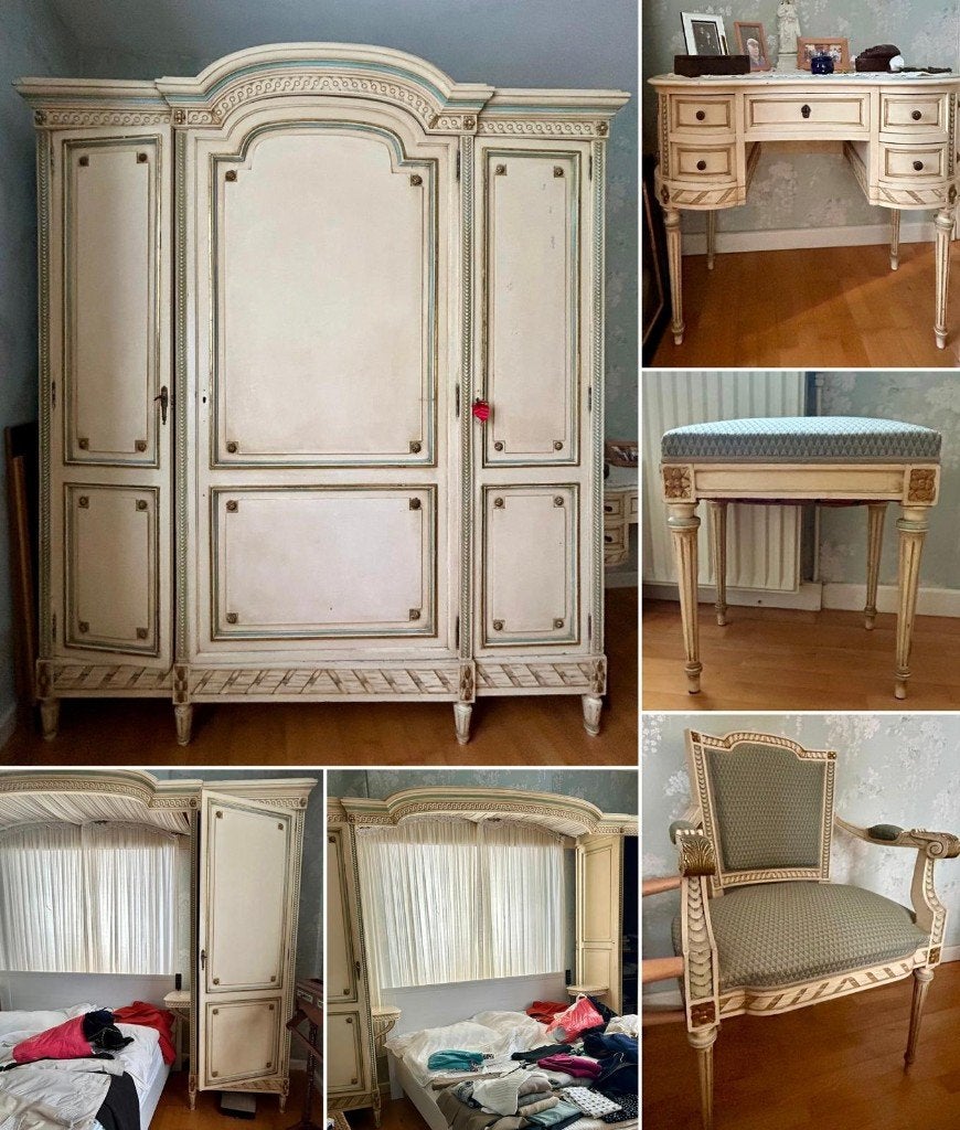Chambre à coucher, Maison & Meubles, Chambre à coucher | Chambres à coucher complètes, Enlèvement, Utilisé, Louis XV