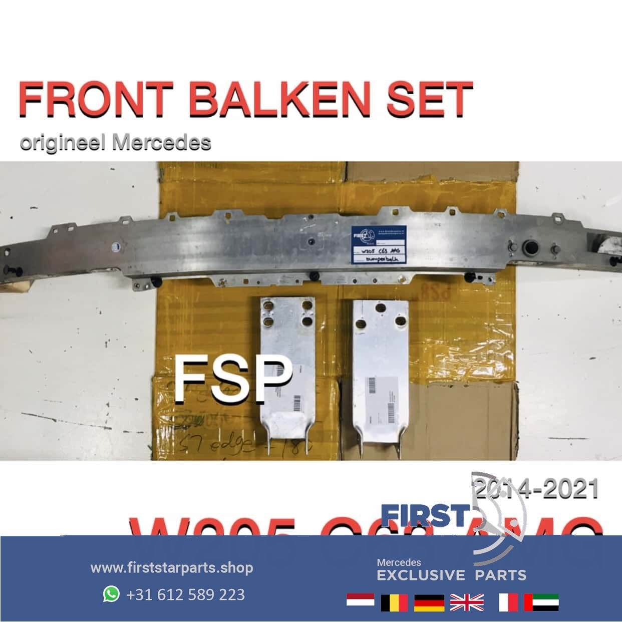 W205 C205 C63 AMG FRONT BALKEN Mercedes C Klasse 2014-2021 B, Gebruikt, -, Ophalen of Verzenden, -