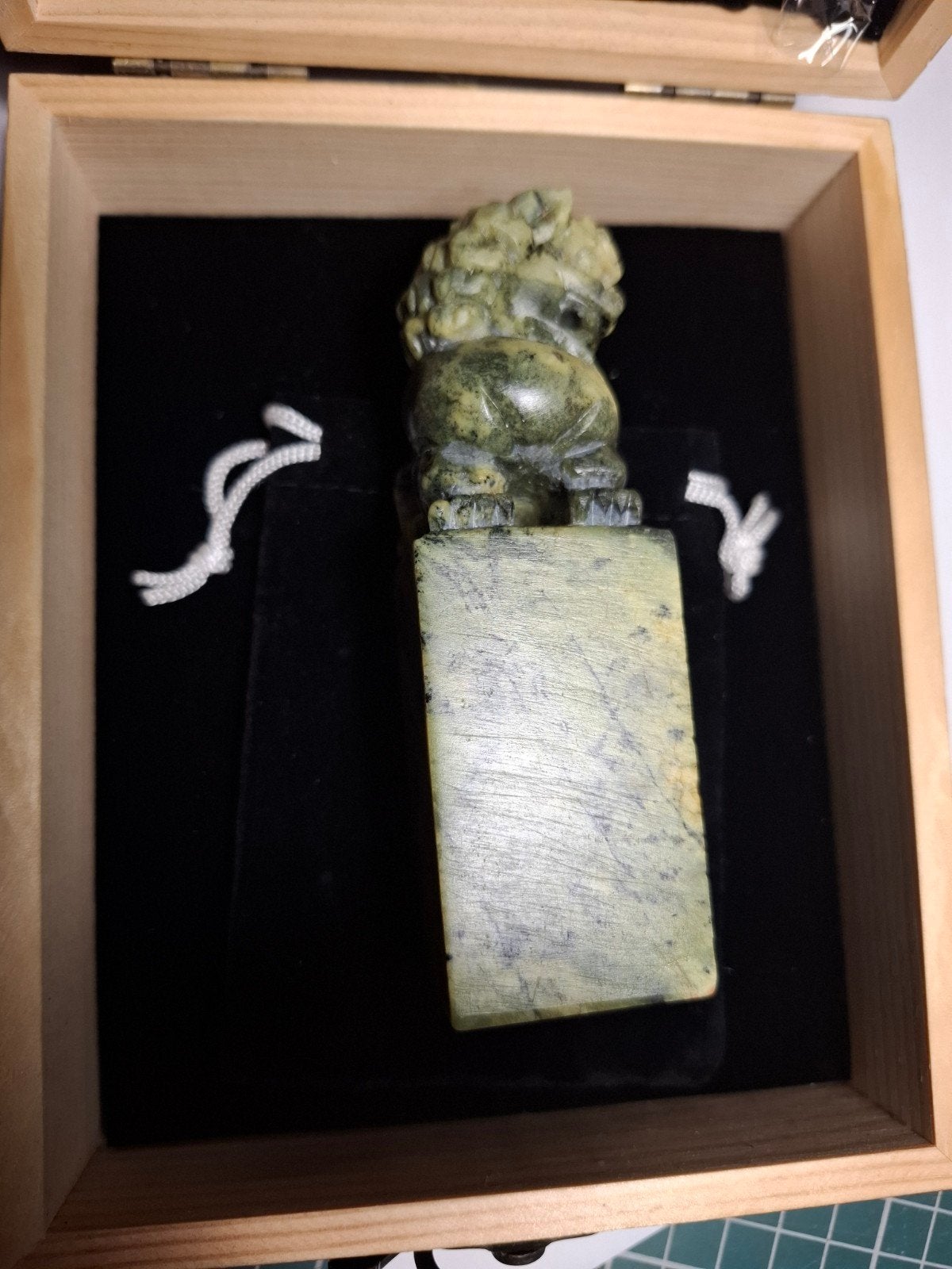 Foo dog,vintage green jade, Enlèvement