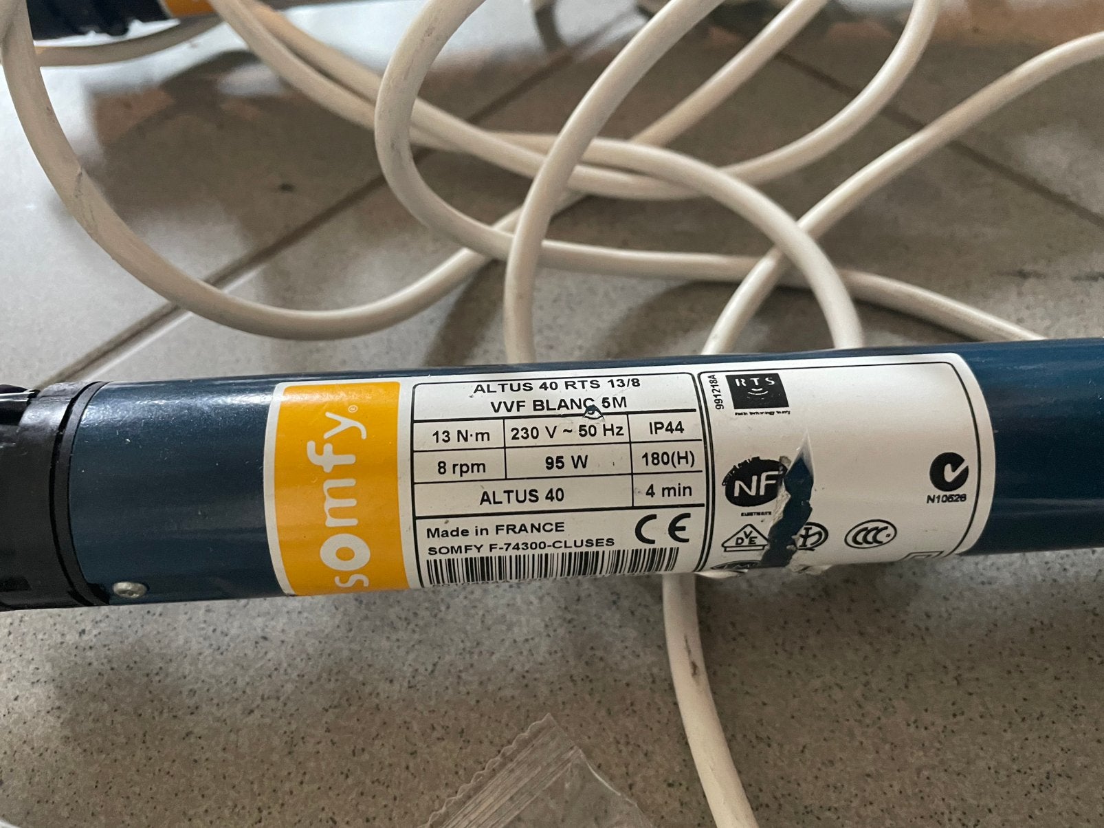Somfy rolluikmotors, Ophalen of Verzenden, Zo goed als nieuw