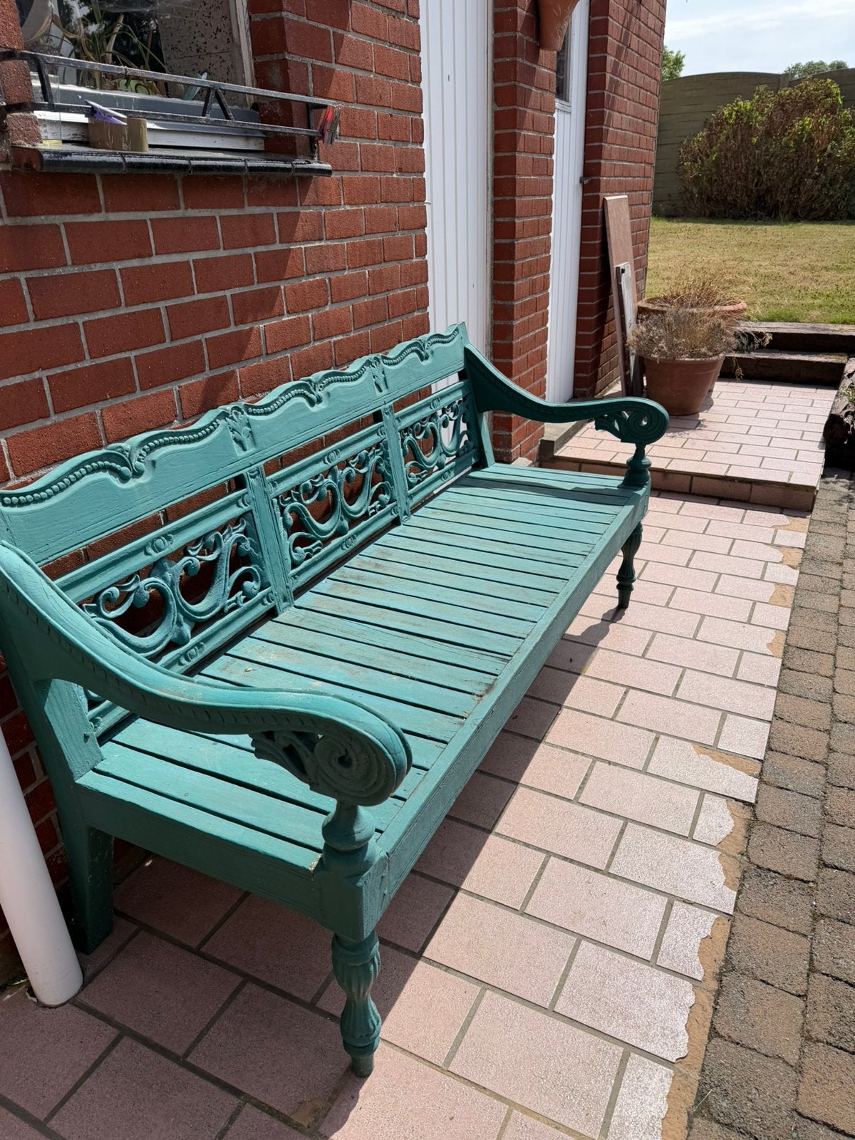Mooie tuinbank, Tuin en Terras, Ophalen, Zo goed als nieuw
