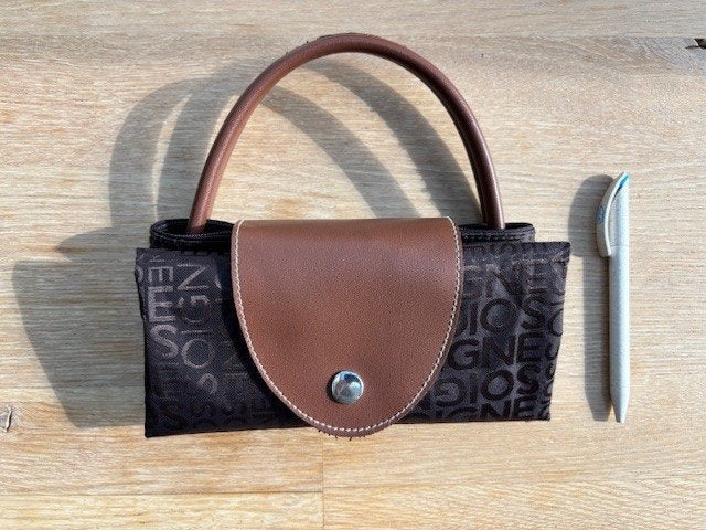 Opvouwbare tas - SOIGNE, Handtassen en Accessoires, Tassen | Damestassen, Ophalen of Verzenden, Gebruikt, Bruin, Shopper