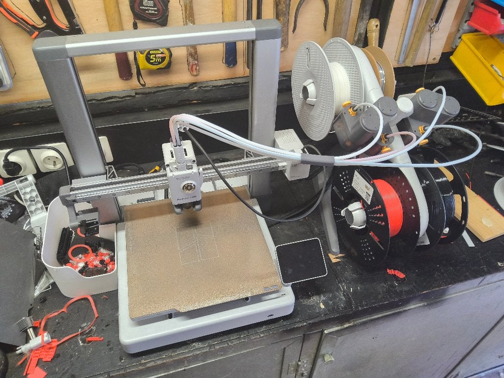 Bambu Lab A1 Combo + AMS Lite + extra's, Elektronische apparatuur, Ophalen, Zo goed als nieuw