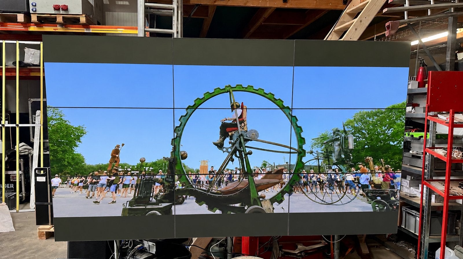 Videowall te koop 9x42”, Enlèvement