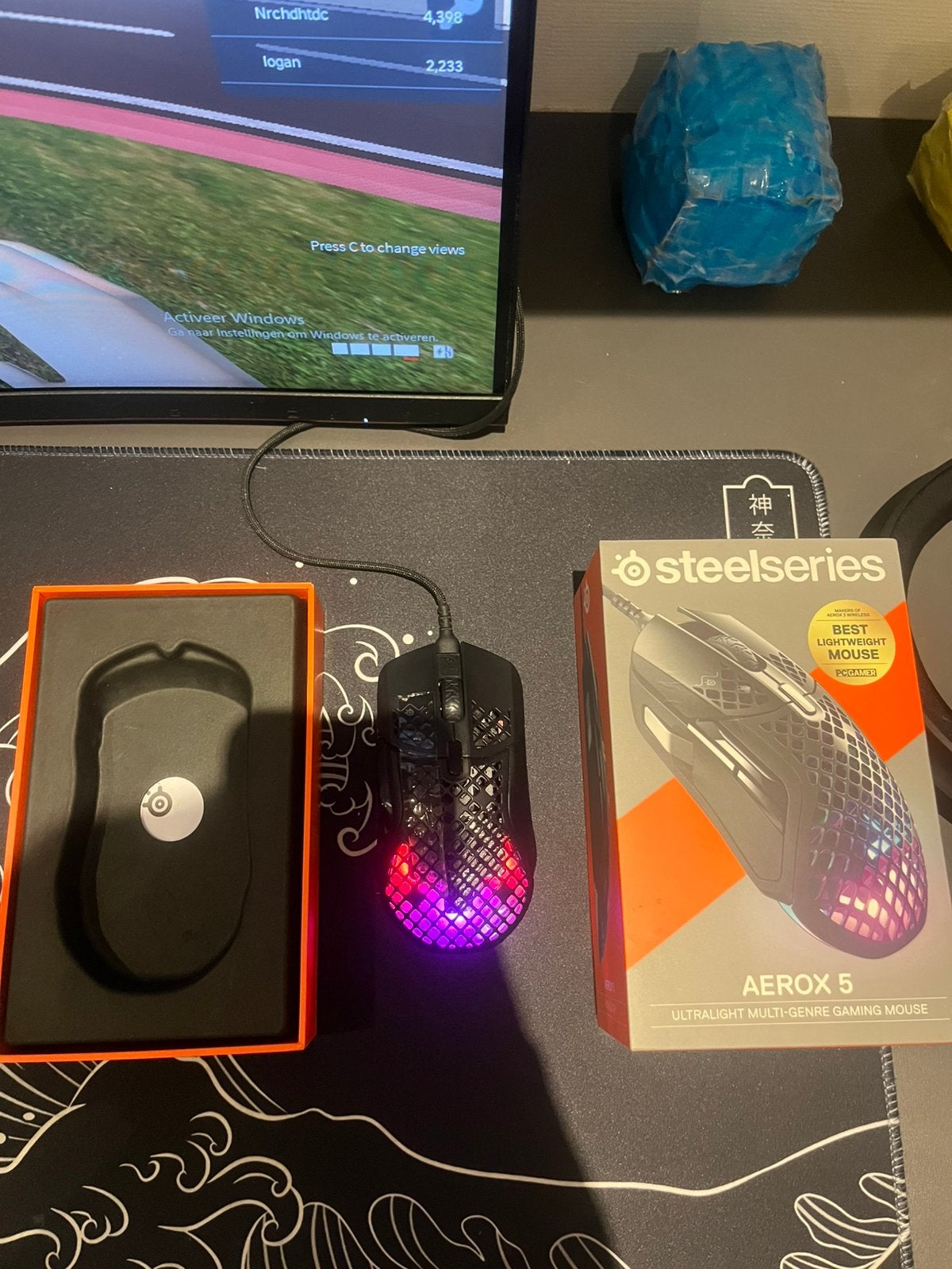 Aerox 5 gaming muis, Ophalen, Gebruikt, Gaming