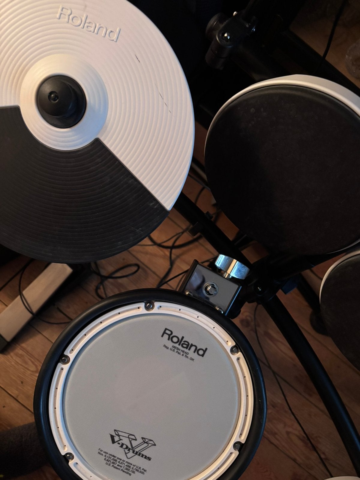 ROLAND TD-02KV drumstel kinderen + Pioneer versterker, Ophalen, Zo goed als nieuw, Roland
