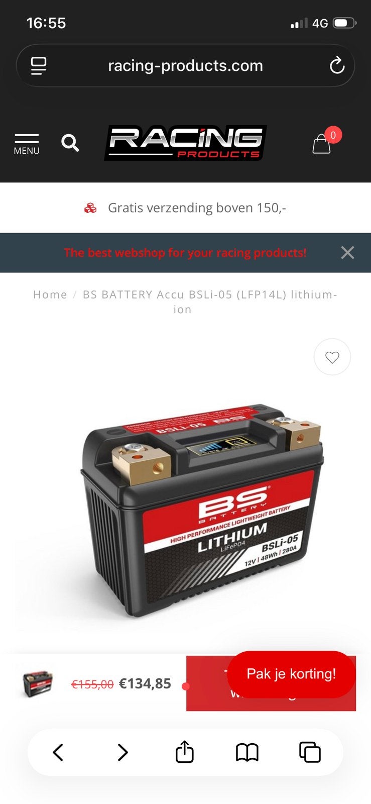 Lithium batterij moto, Motoren, Ophalen