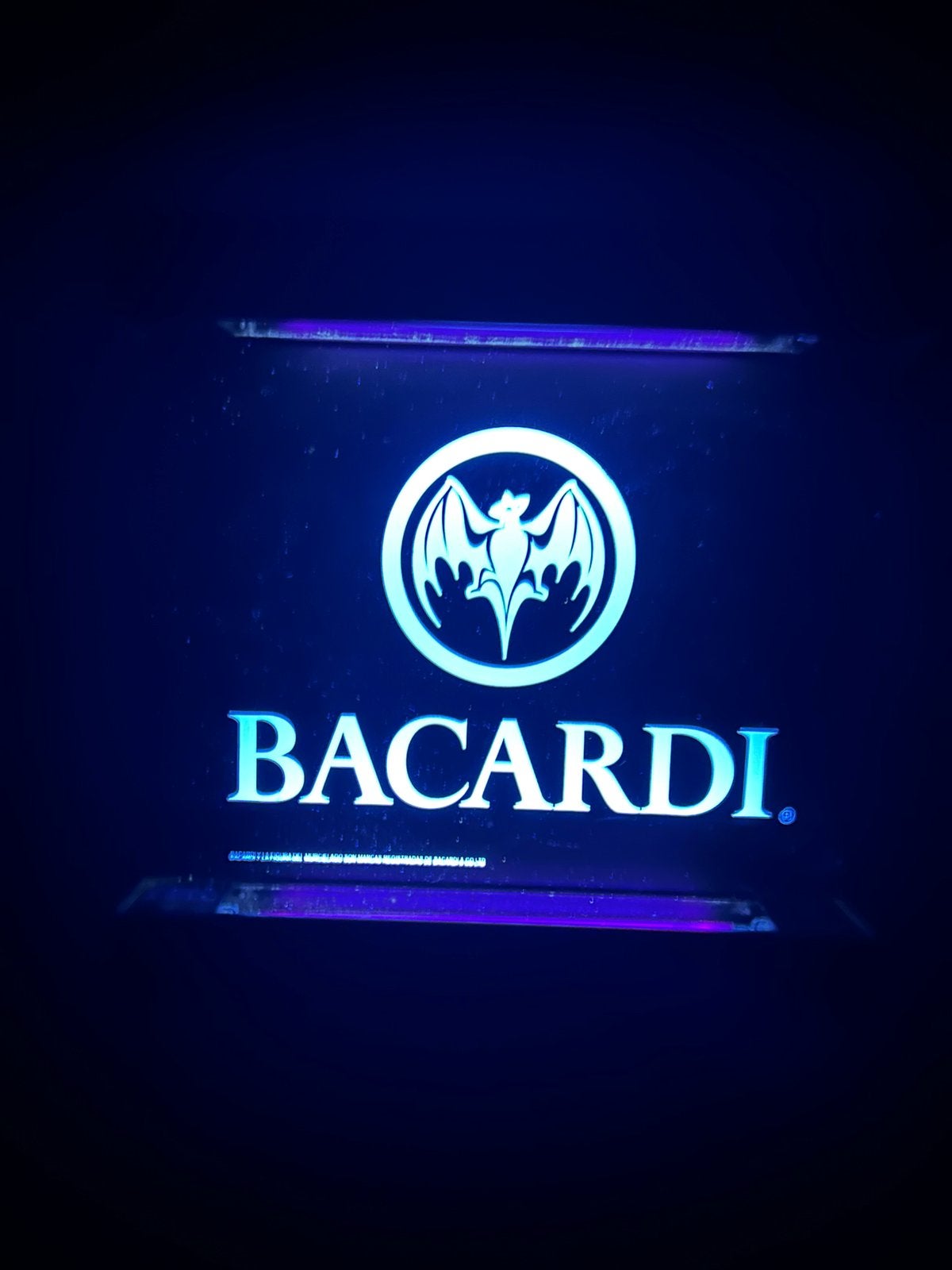 Lichtreclame bacardi ( officiele lichtbak bacardi ), Verzamelen, Ophalen of Verzenden, Zo goed als nieuw