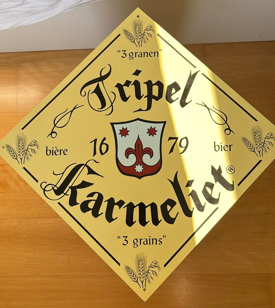 Reclamepaneel Tripel Karmeliet, Enlèvement, Comme neuf