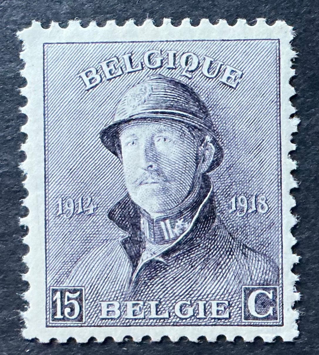 LOT 714. OBP: 169. ALBERT I HELM. VLH., Postzegels en Munten, Spoor van plakker, Koninklijk huis, Orginele gom, Ophalen of Verzenden