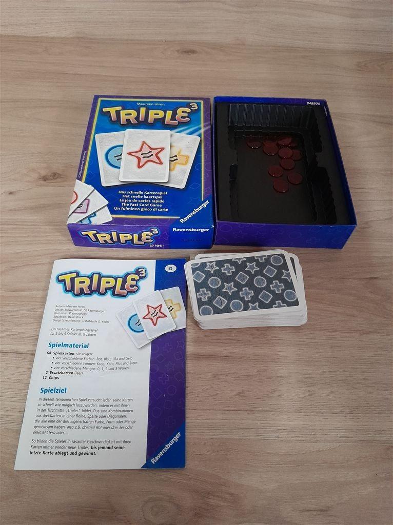 Triple 3 - het snelle kaartspel - s3457, Hobby en Vrije tijd, Verzenden, Zo goed als nieuw