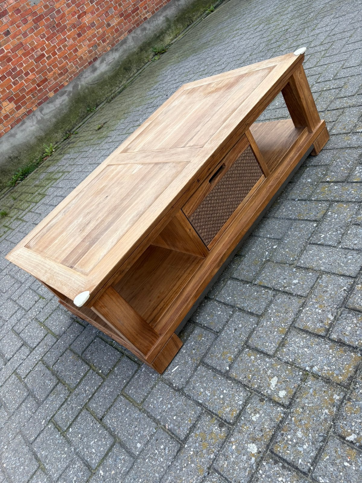 Salontafel, Ophalen, Gebruikt, 100 tot 150 cm, Eikenhout