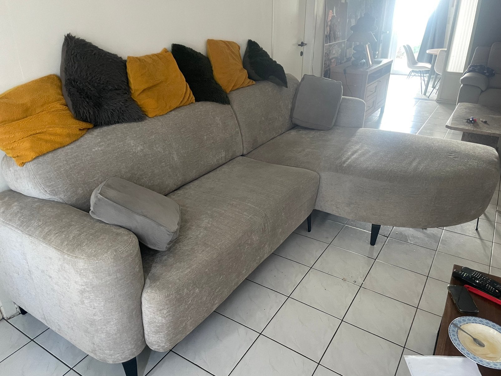 Hoeksalon Leif, Huis en Inrichting, Zetels | Complete zithoeken, Zo goed als nieuw, Stof, Ophalen