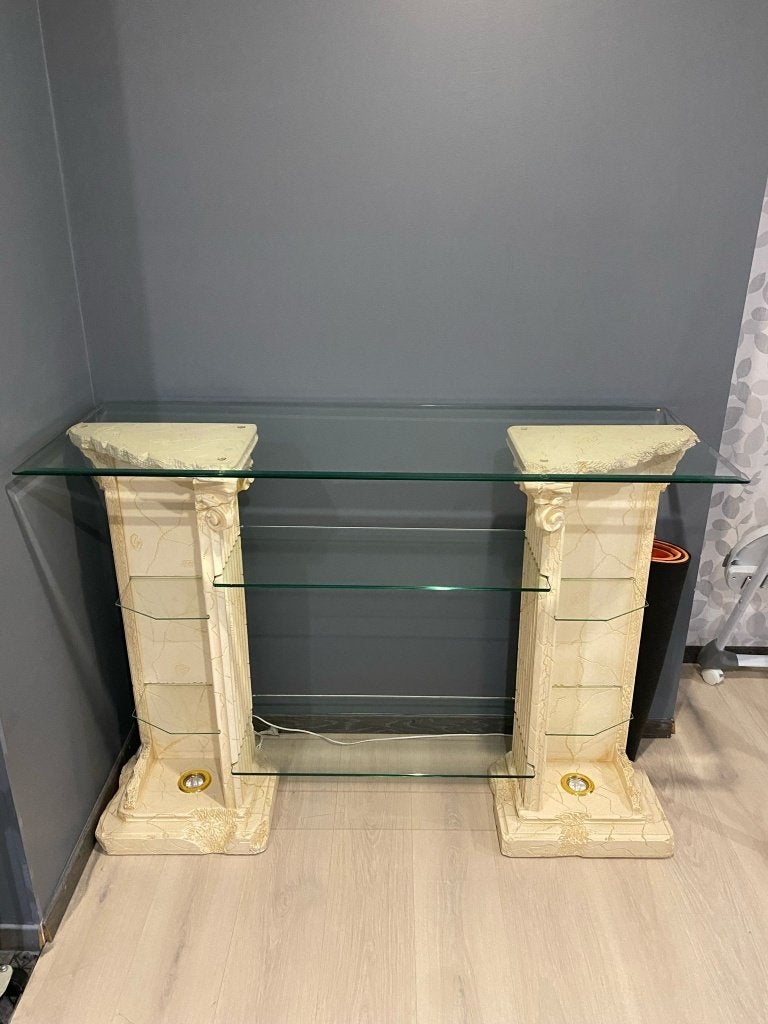 klassieke zijtafel, Ophalen, Glas