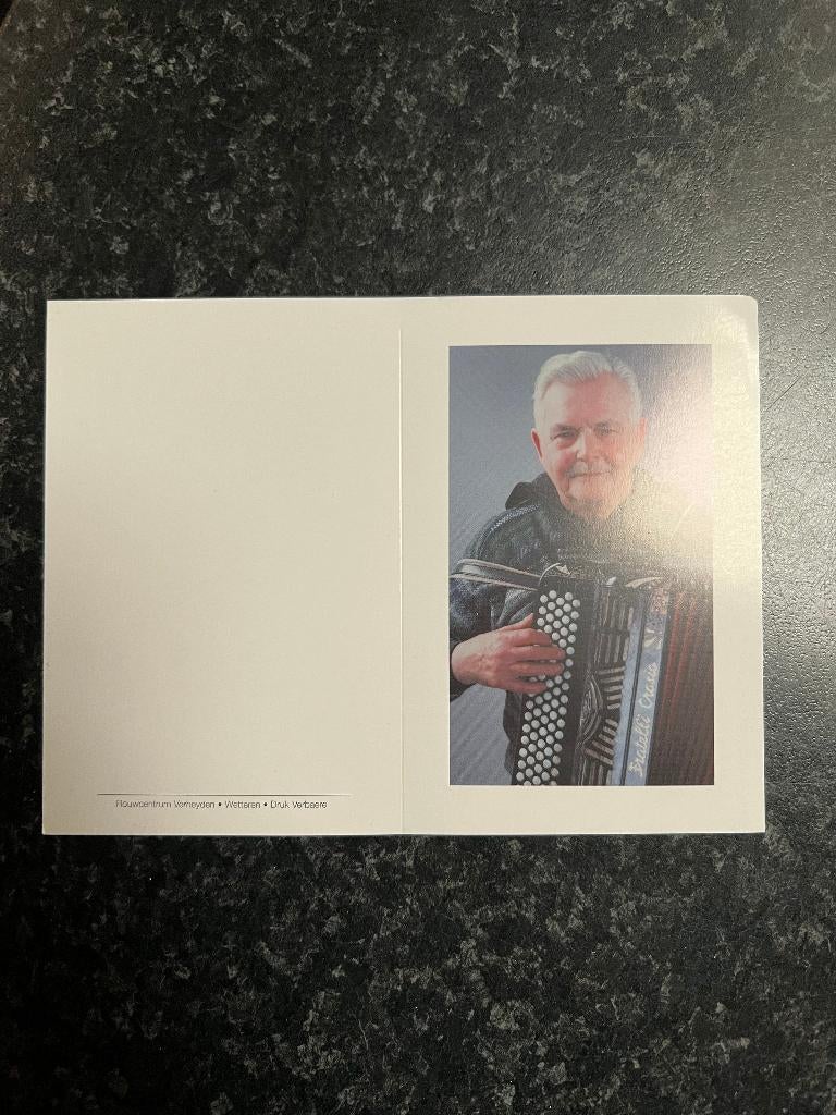 CARTES DE DÉCÈS 5 INSTRUMENTS DE MUSIQUE, Enlèvement ou Envoi