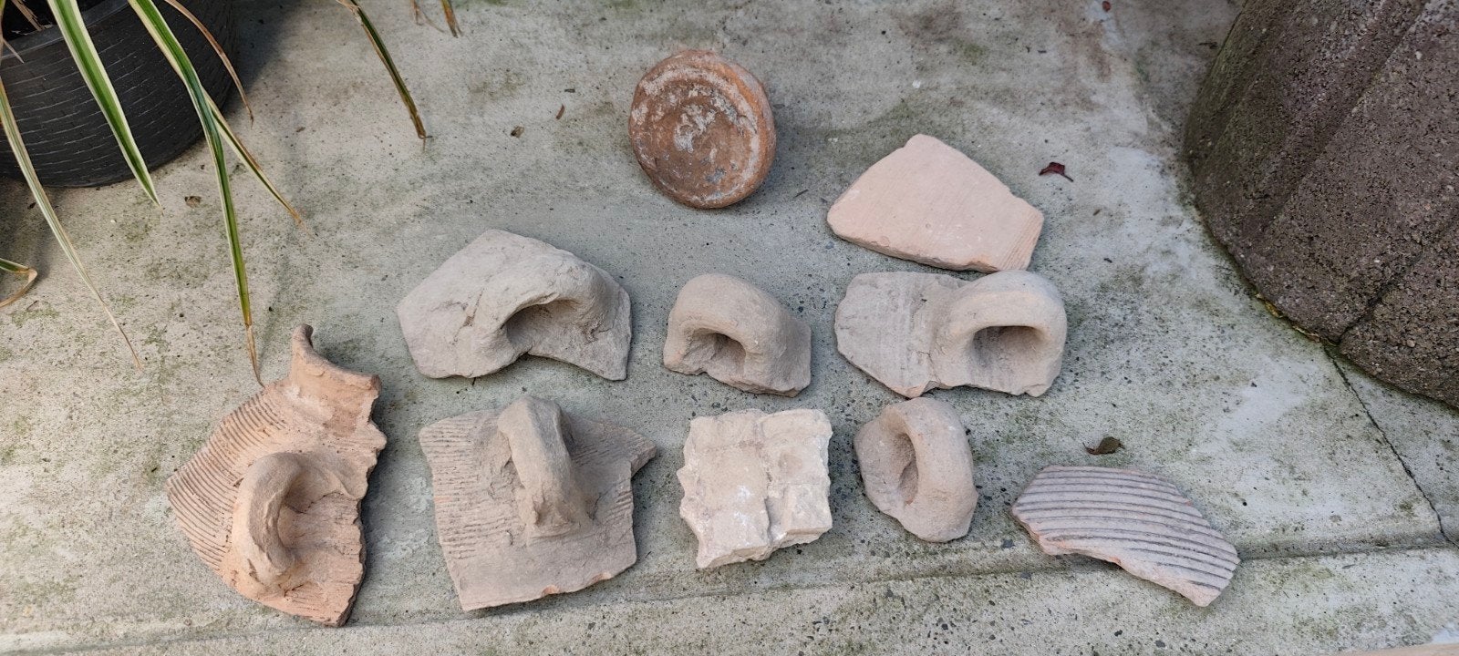 Lot de morceaux de poterie byzantine, Enlèvement