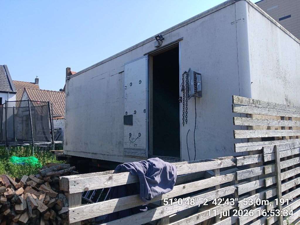 mobiele werfkeet, Ophalen, Gebruikt