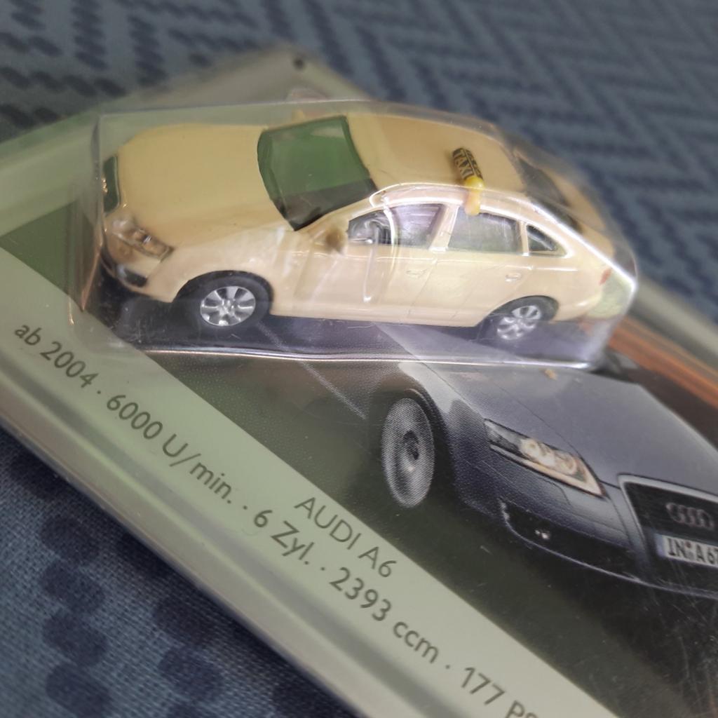 SCHUCO 1:87 * AUDI A 6 TAXI + SIGNATURE E-MAIL *NEUF* SCELLÉ, Enlèvement, Schuco