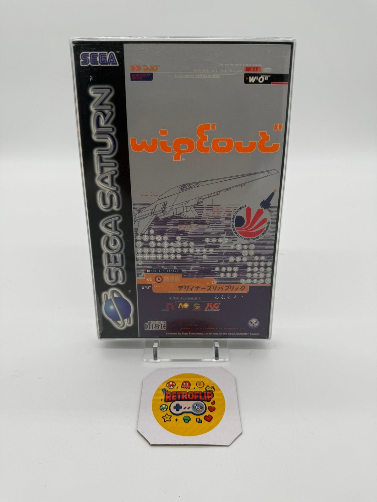 Wipeout Sega Saturn Game - PAL Multi Complet Cib, Games en Spelcomputers, Games | Sega, Avontuur en Actie, Gebruikt, 2 spelers