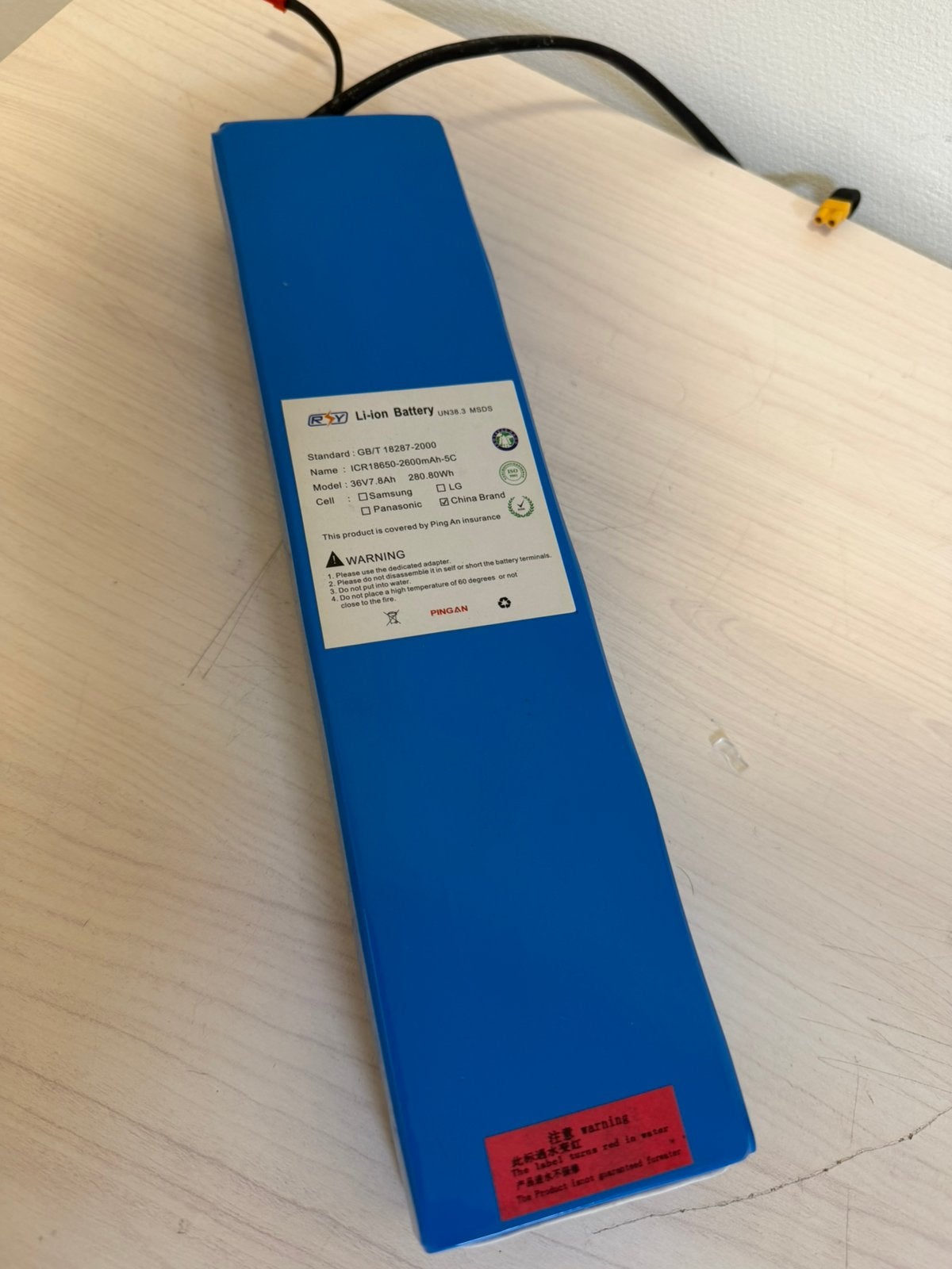 Li-ion Battery 36V 7.8Ah (280.8Wh) for electric scooter, Ophalen, Zo goed als nieuw