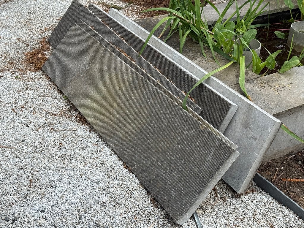 Belgische blauwsteen - stapstenen, Tuin en Terras, Tegels en Klinkers, Gebruikt, Overige typen, Natuursteen, Ophalen