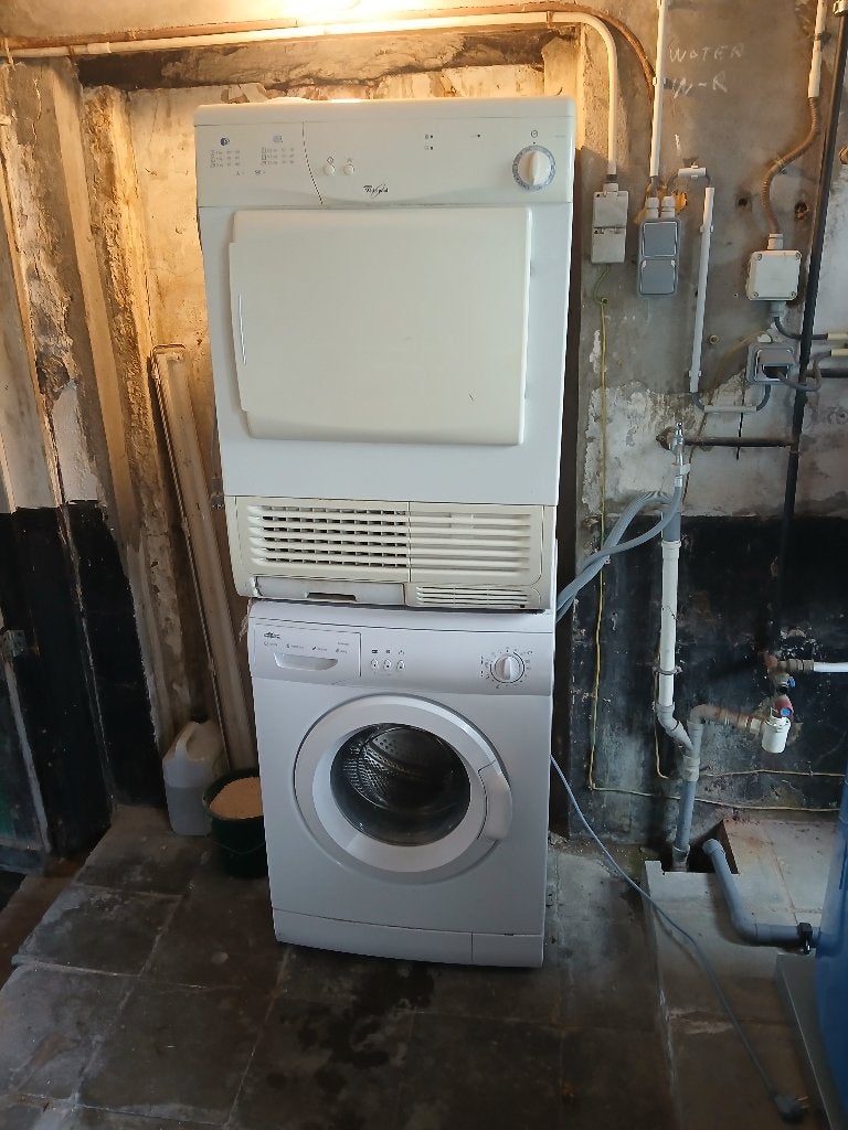 Wasmachine + droogkast werkend 50€, Elektronische apparatuur, Ophalen, Gebruikt, Voorlader