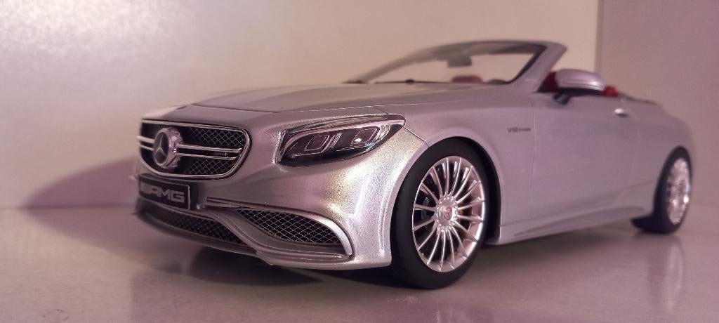 1/18 Mercedes-Benz S65 AMG V12 Cabriolet 2017 GT Spirit, Enlèvement ou Envoi, Neuf, Voiture, Autres marques