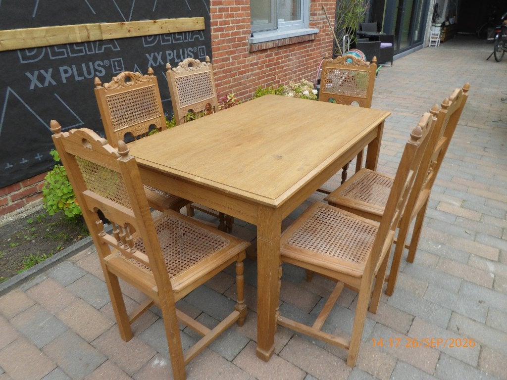 retro eiken tafel, Ophalen
