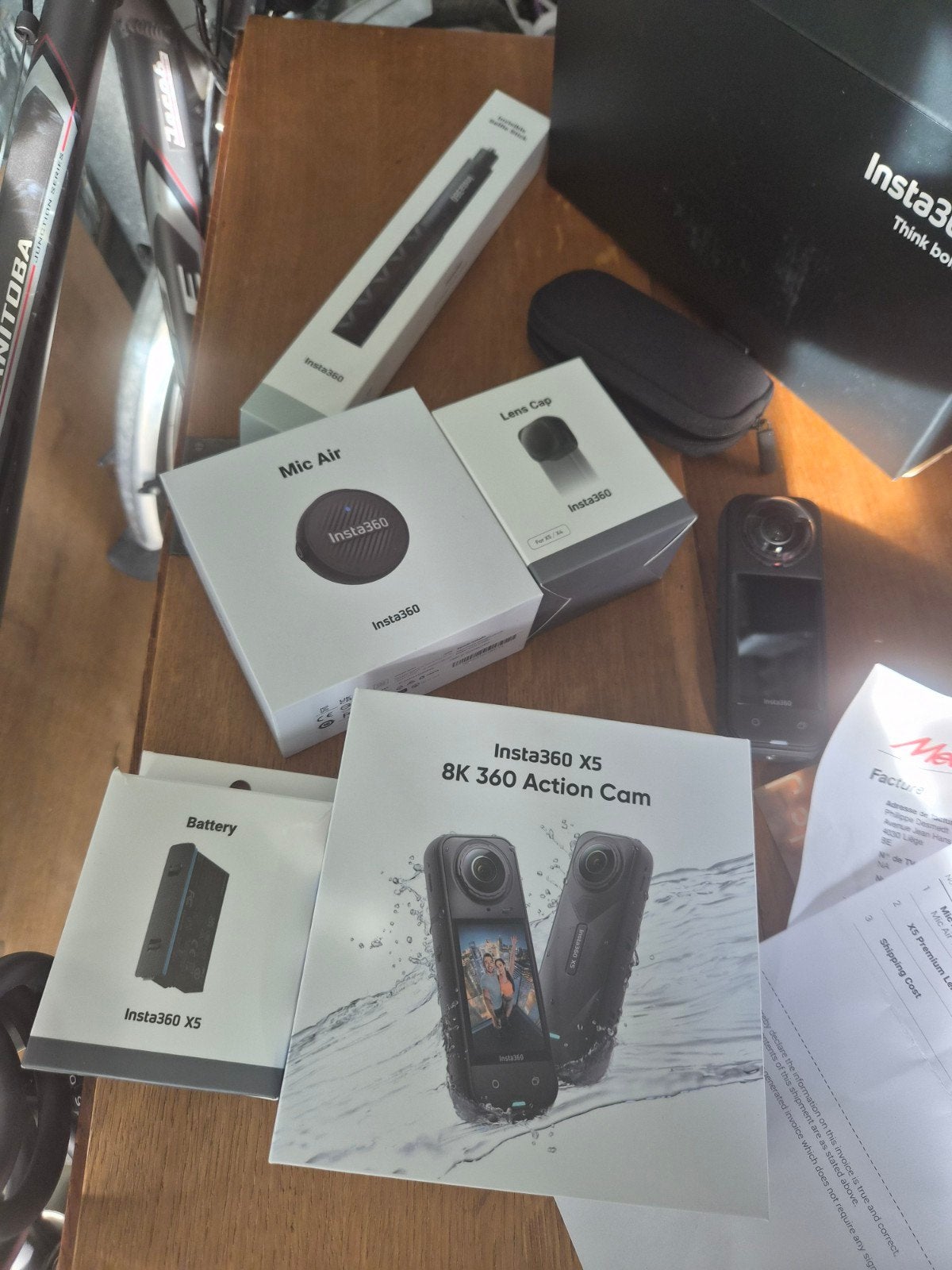camera insta 360x5, TV, Hi-fi & Vidéo, Caméras action, Enlèvement, Comme neuf, Autres marques