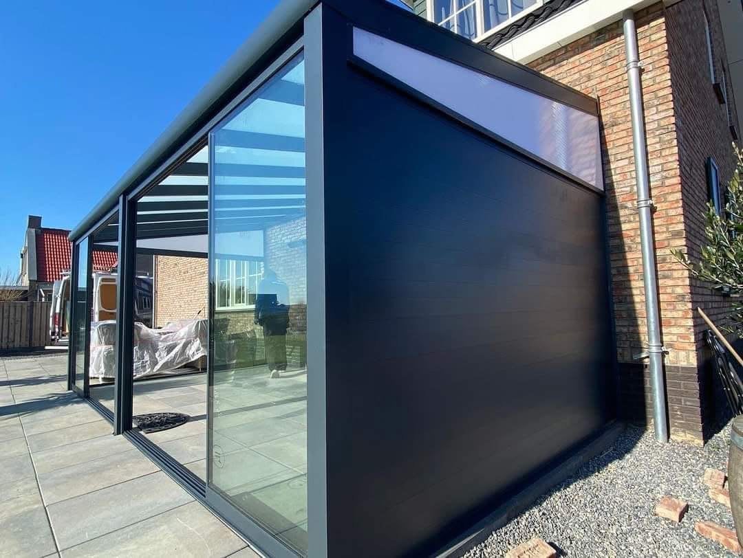 Veranda AluminiumGlas Professionele Plaatsing inBelgië, Enlèvement ou Envoi, Neuf, Véranda