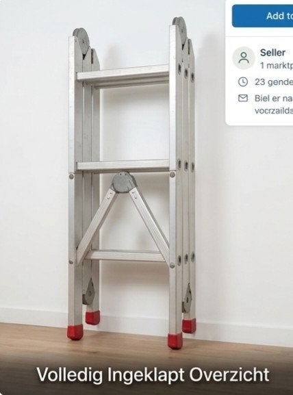 Vouwbare ladder, Ophalen