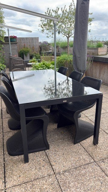 tuintafels, Ophalen, Zo goed als nieuw, Vierkant, Aluminium
