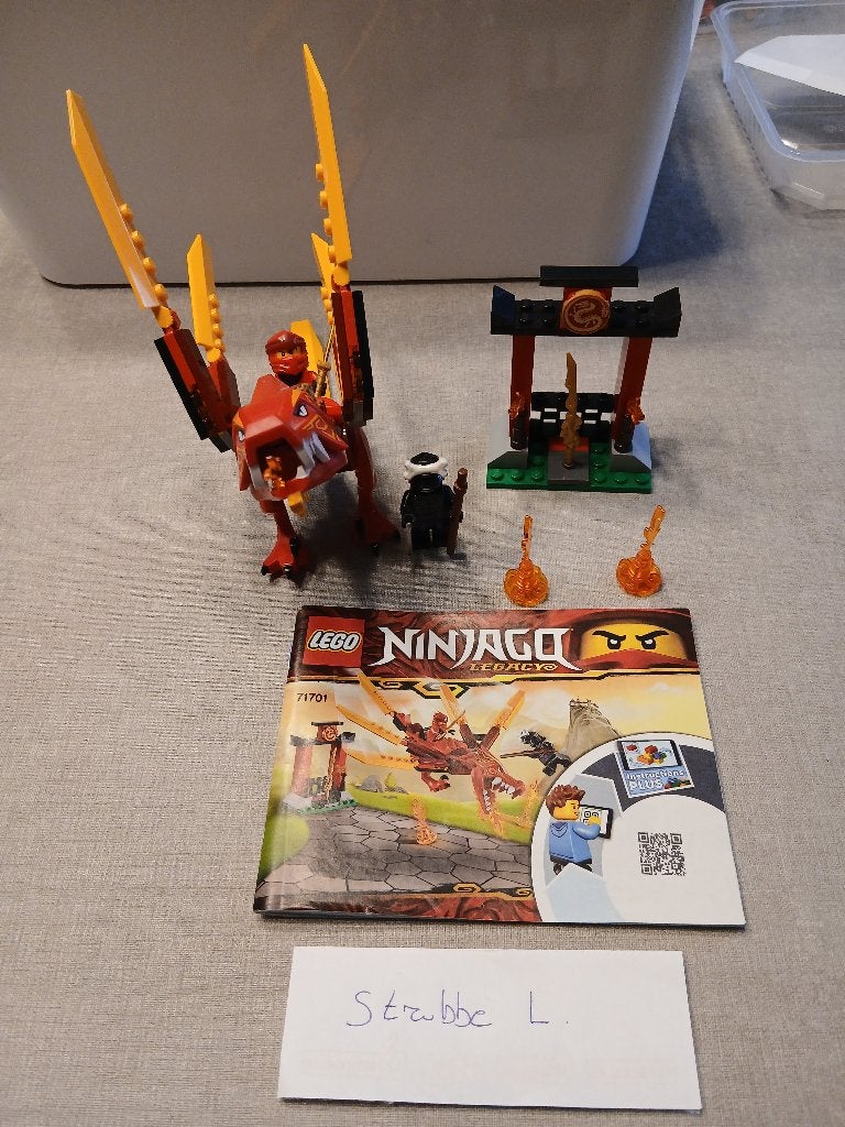 LEGO Ninjago 71701 Kai's Vuurdraak - Compleet + Handleiding, Kinderen en Baby's, Lego, Ophalen of Verzenden, Zo goed als nieuw