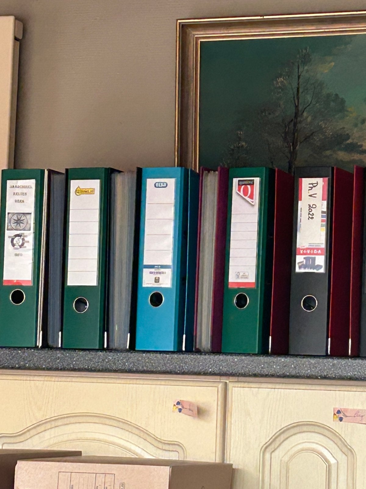 Dossiers, classificateurs, boîtes de classement, Enlèvement, Comme neuf