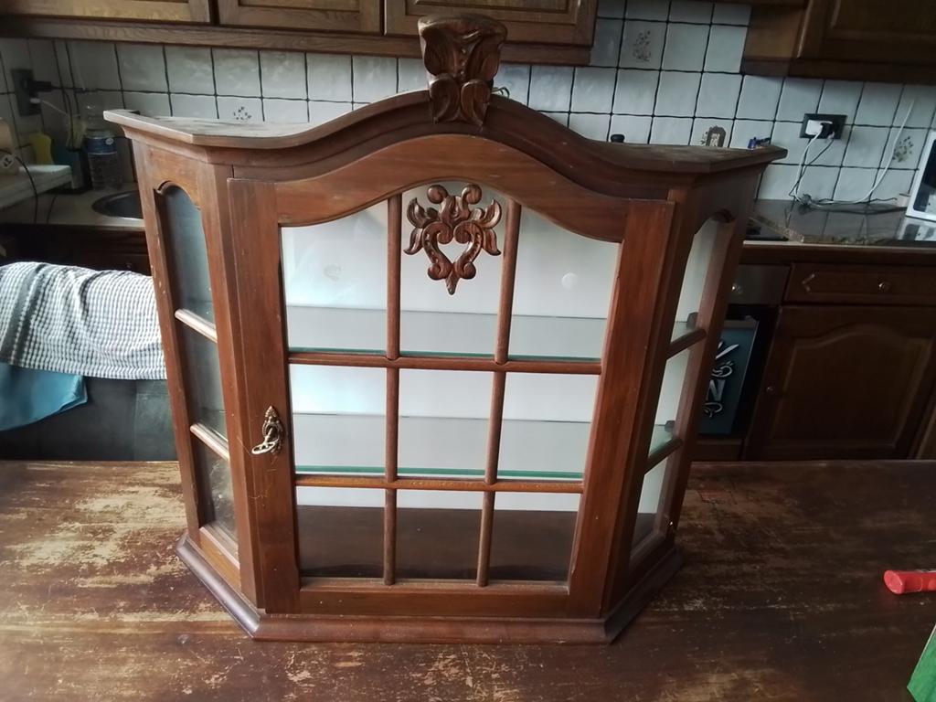 Vintage vitrinekastje, Antiek en Kunst, Ophalen