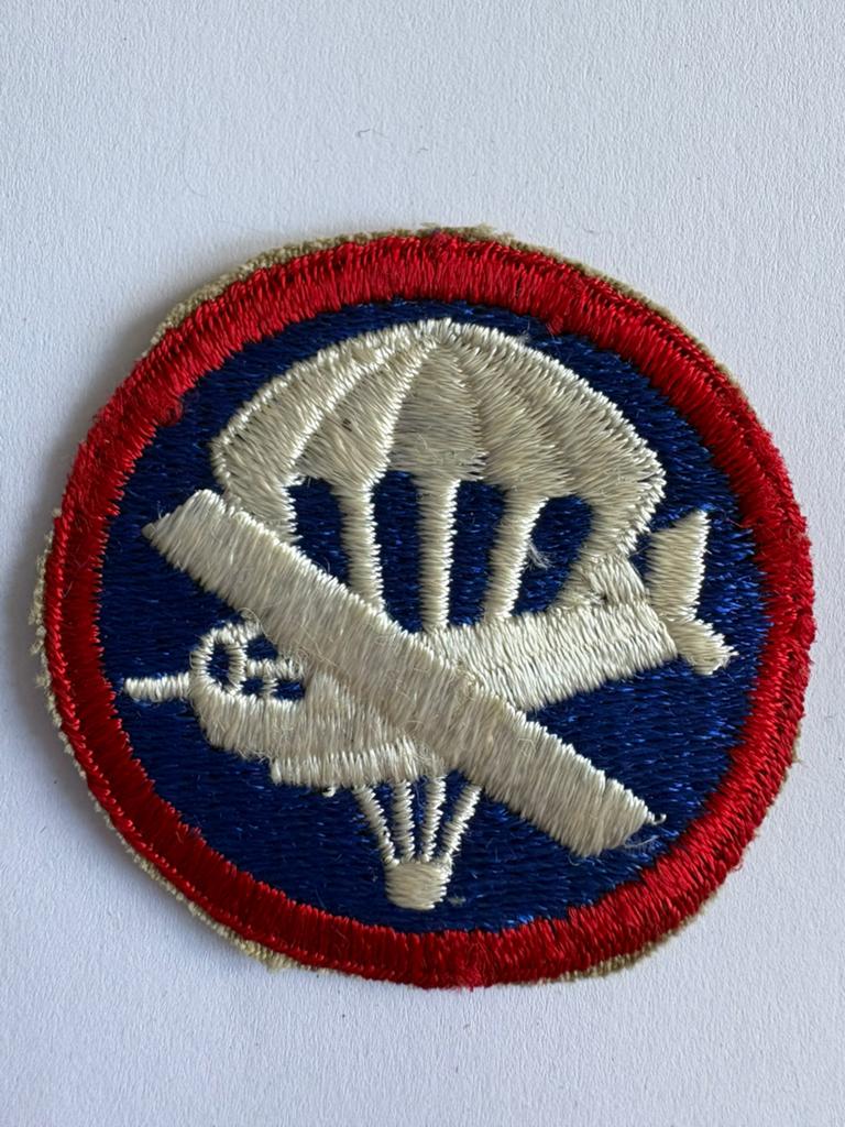 WW2 US Army Enlisted Airborne Paraglider Cap Patch, Ophalen of Verzenden