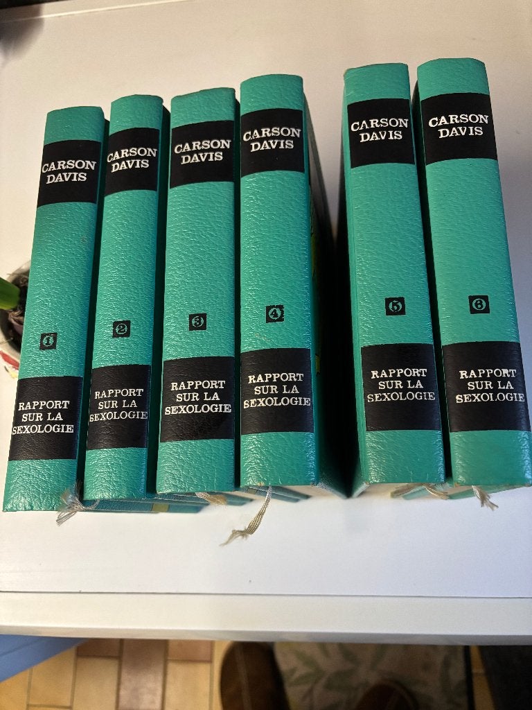 6 livres rapport sur la sexologie, Enlèvement ou Envoi, Utilisé, Carson Davis