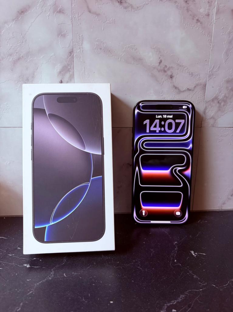 Iphone 16pro 128gb, Enlèvement, Comme neuf, Noir, IPhone 16
