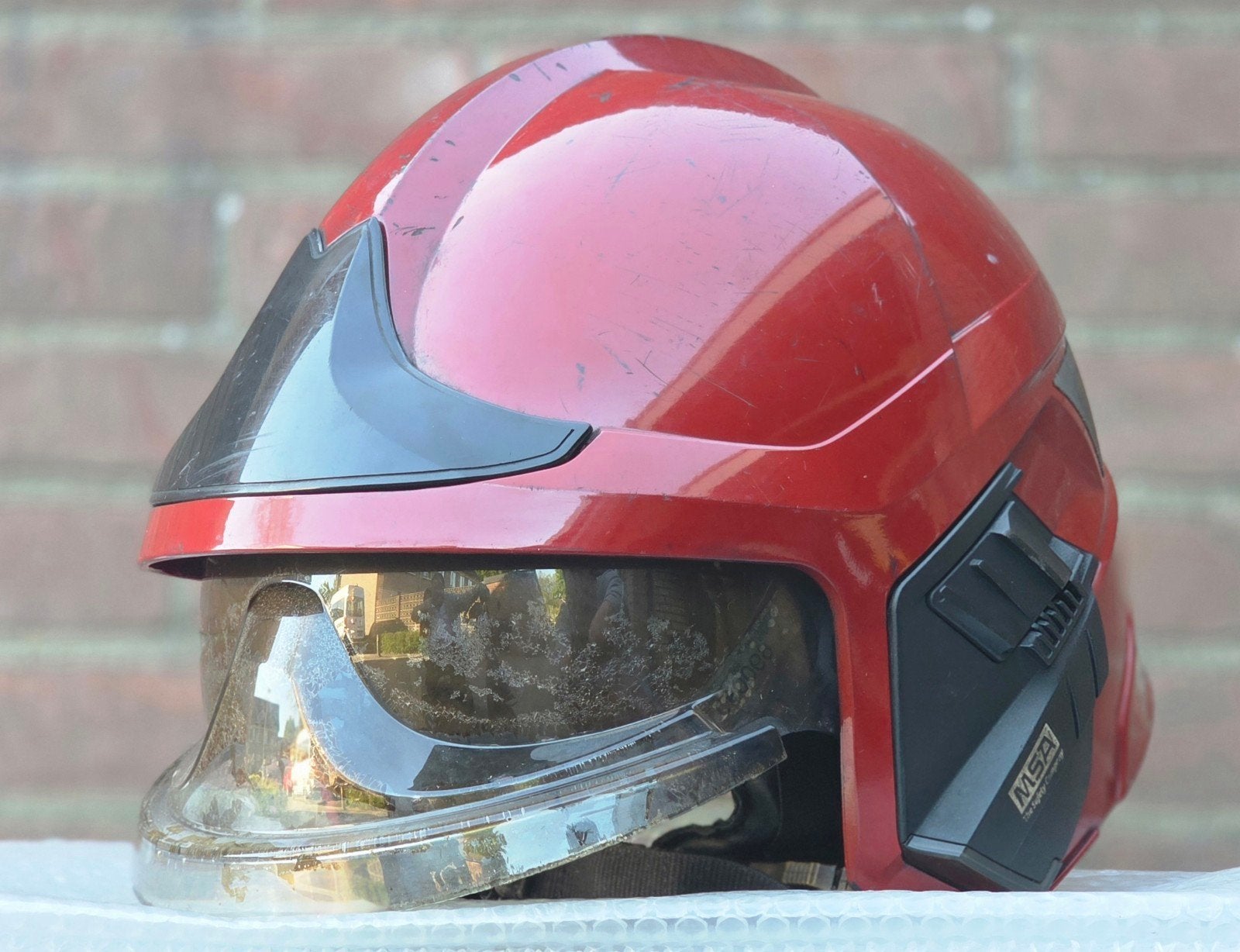Casque pompier MSA F1xF, Collections, Objets militaires | Général, Enlèvement ou Envoi