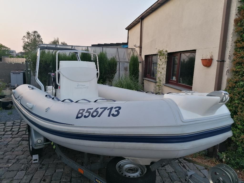 RIB;ARIMAR 470,+MOTOR+AANHANGWAGEN, in PRACHTSTAAT!!!, 5 m, Zo goed als nieuw, 2 m, Zonnedek