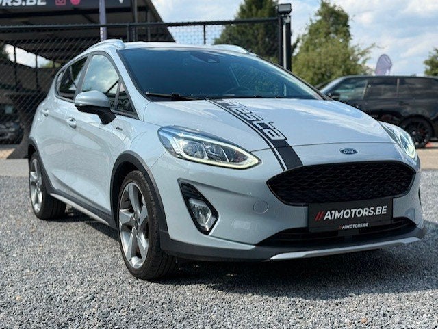 FORD | FIESTA | ACTIVE | 4-DEURS | AIRCO | NAVI, Auto's, Zwart, Leder en Stof, Bedrijf, 5 deurs