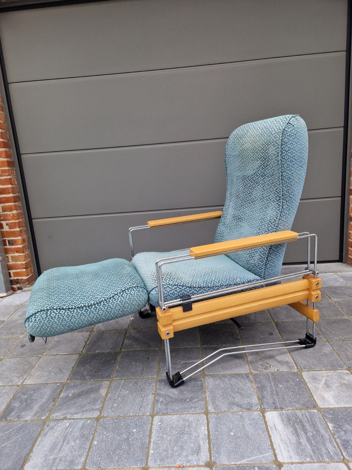 Vintage design relax zetel Everstyl France '80, Ophalen