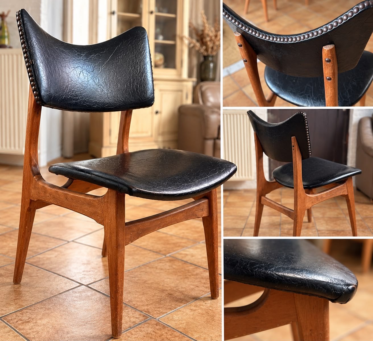 Chaise vintage, Maison & Meubles, Vintage, Enlèvement, Utilisé, Bois