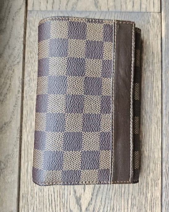 LouisVuitton Vintage Porte-Monnaie/Damier Ebene, Bijoux, Sacs & Beauté, Autres marques, Cuir, Brun, Enlèvement