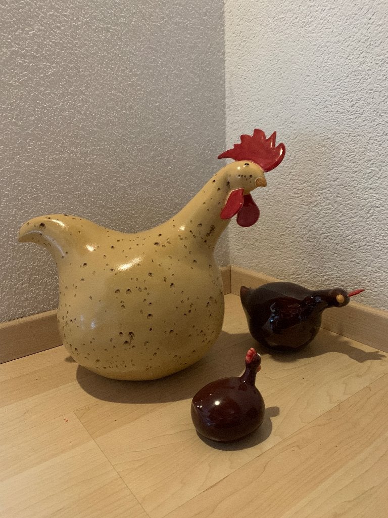 Poules en céramique, Enlèvement, Utilisé, Animal de ferme, Statue ou Figurine
